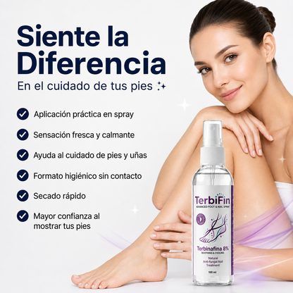 TerbiFin Spray 8% Anti-Hongos Pies Uñas