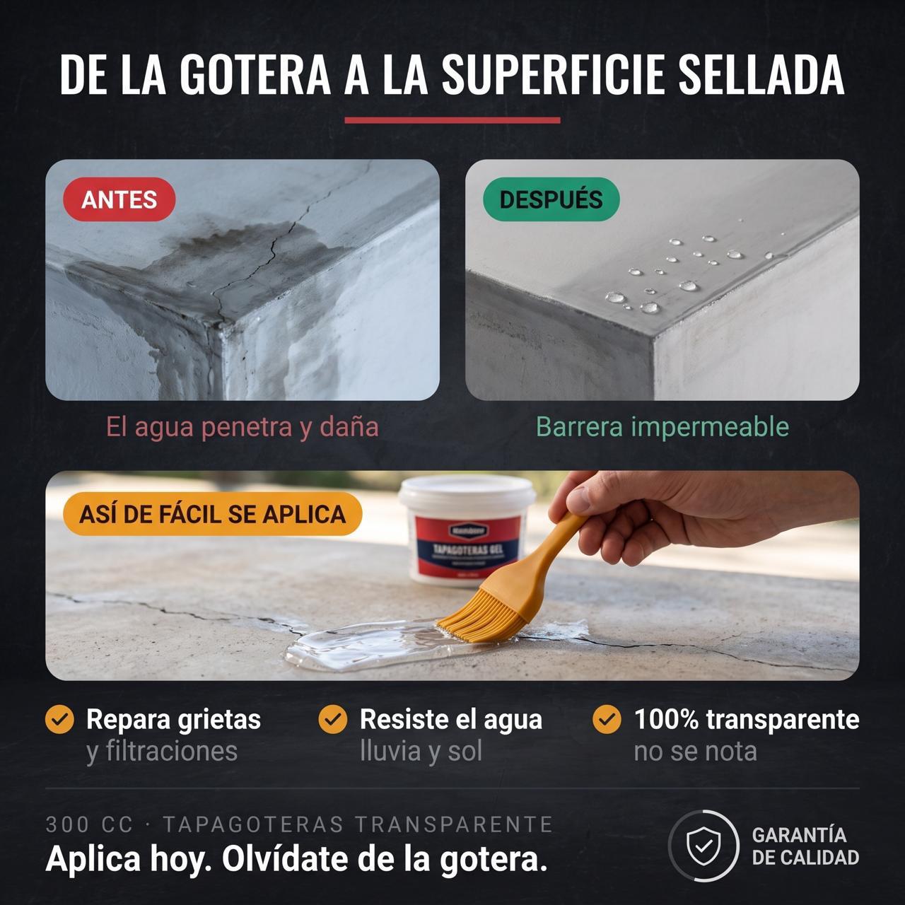 pack 2 Ed limitada | SellaproGel® Sellador de goteras impermeable 300cc