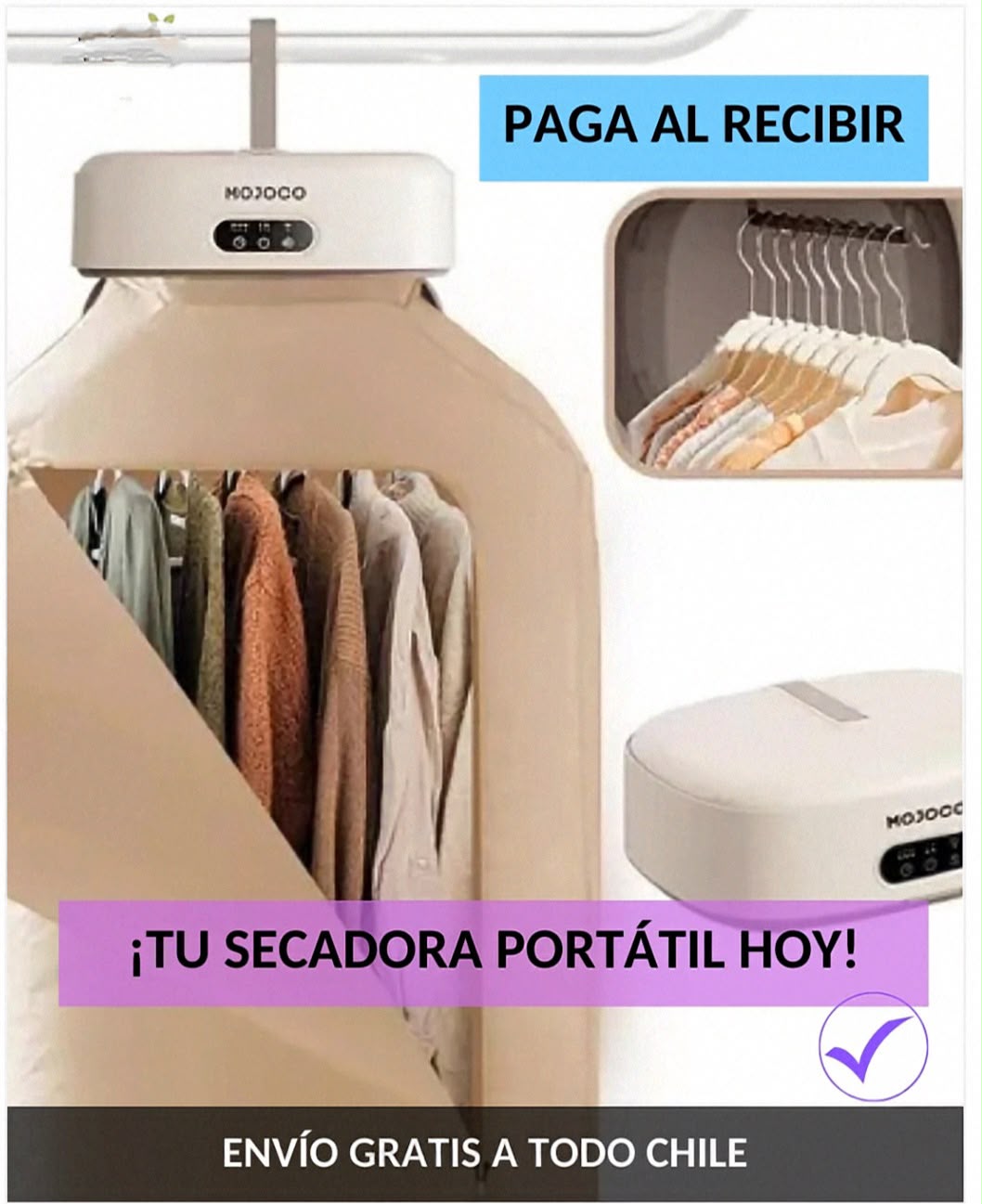 Secadora Ropa Portátil